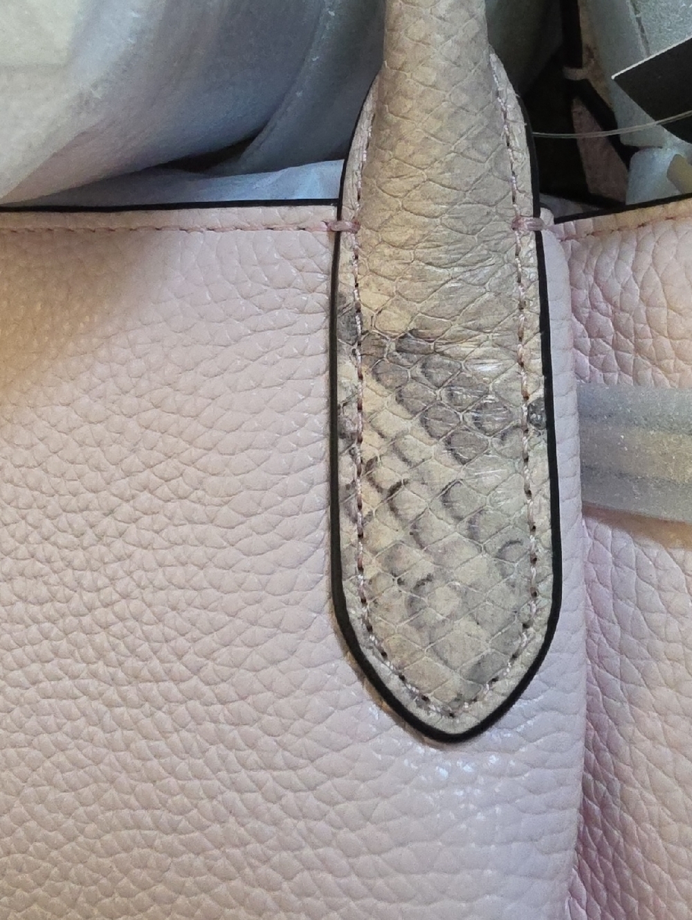 NWT Kate Spade Large Pink Snake Dumpling Satchel - Picture 6 of 15